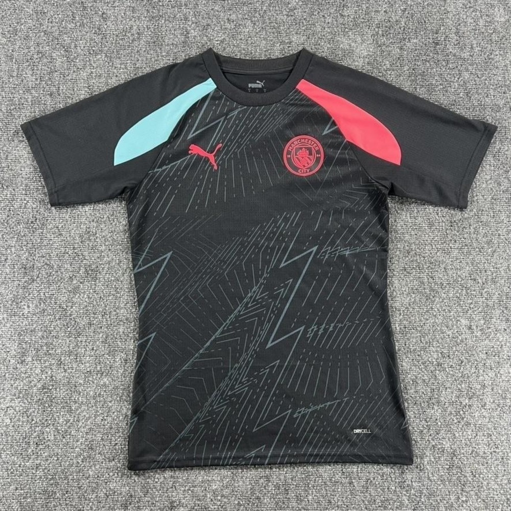 Manchester City Shirt Mens Small Black PUMA Soccer Football DRYCELL Training‎